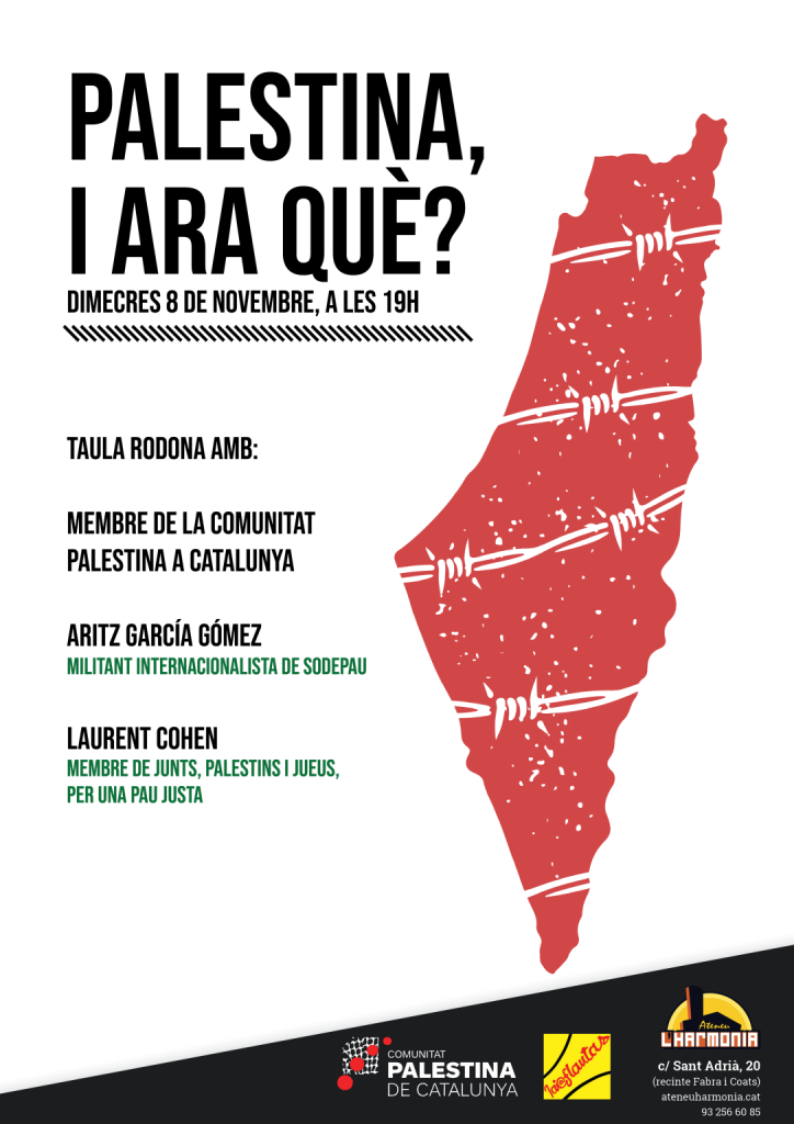 Taula Rodona Palestina I Ara Qu Amb Ainhoa Ruiz A L Ateneu L