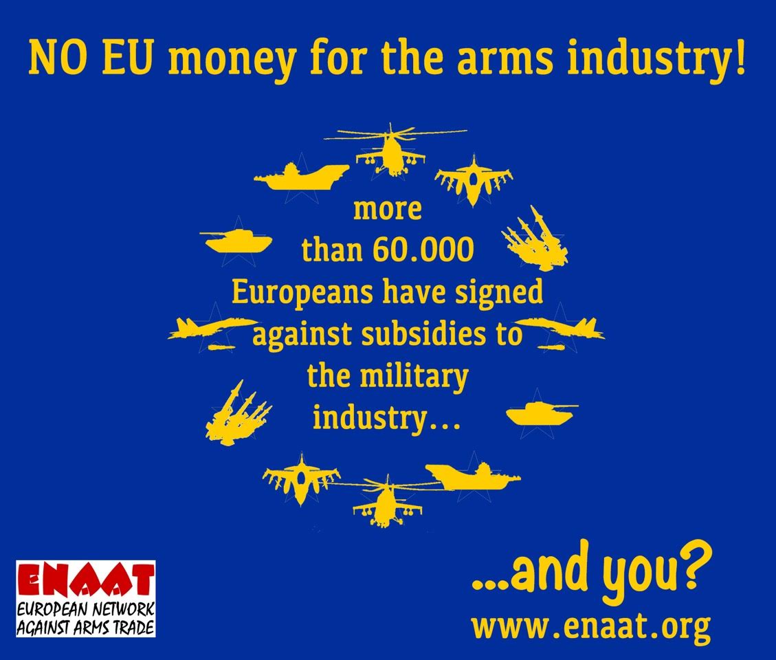 EU approves funding the arms industry research with EU public money