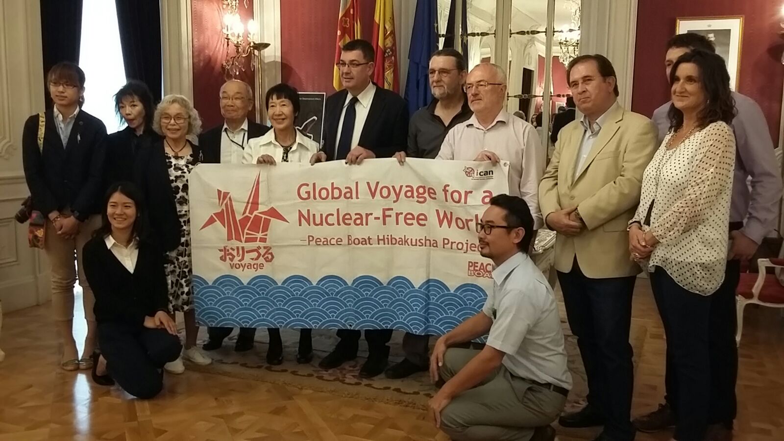 The Peace Boat visits Spain to raise awareness of the need of a nuclear ban