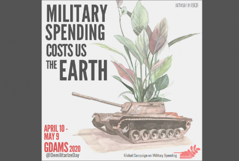 Global Days of Action on Military Spending (GDAMS) will take place from April 10 to May 9