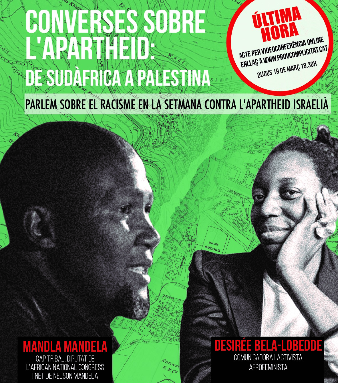 Mandla Mandela visita Barcelona en la Semana contra el apartheid