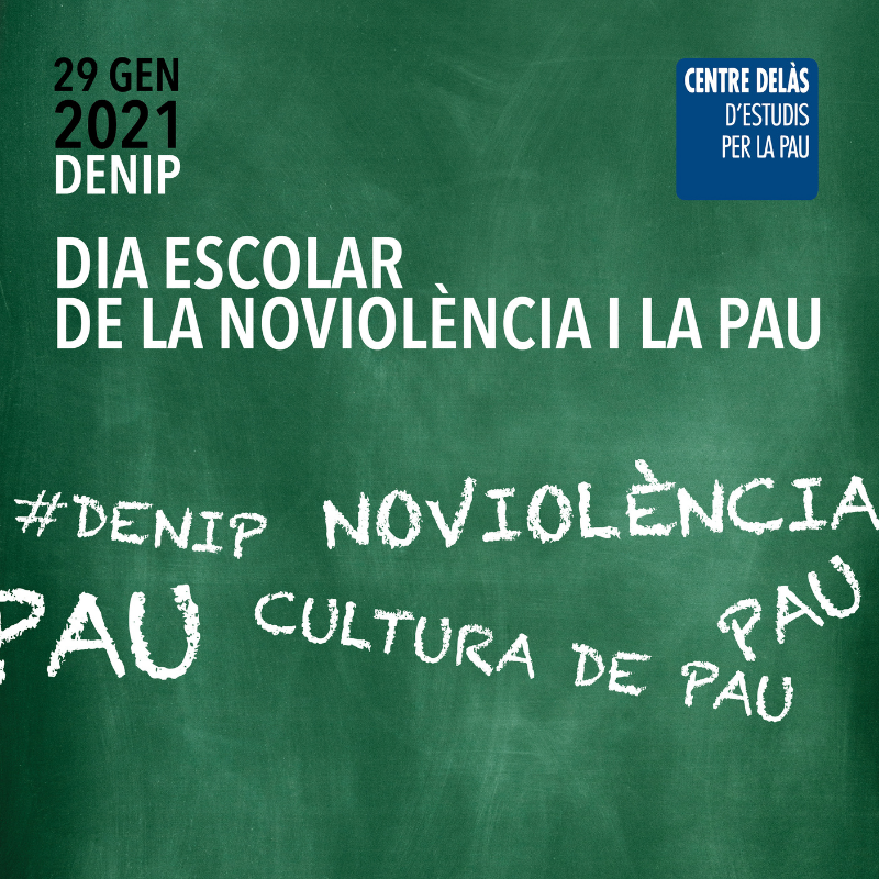 El Centre Delàs organiza diferentes actividades para celebrar el Día Escolar de la Noviolencia y la Paz