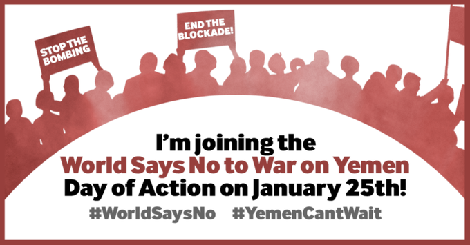 Des del Centre Delàs ens sumem al Dia d’Acció Global pel Iemen: “World says No to War on Yemen”