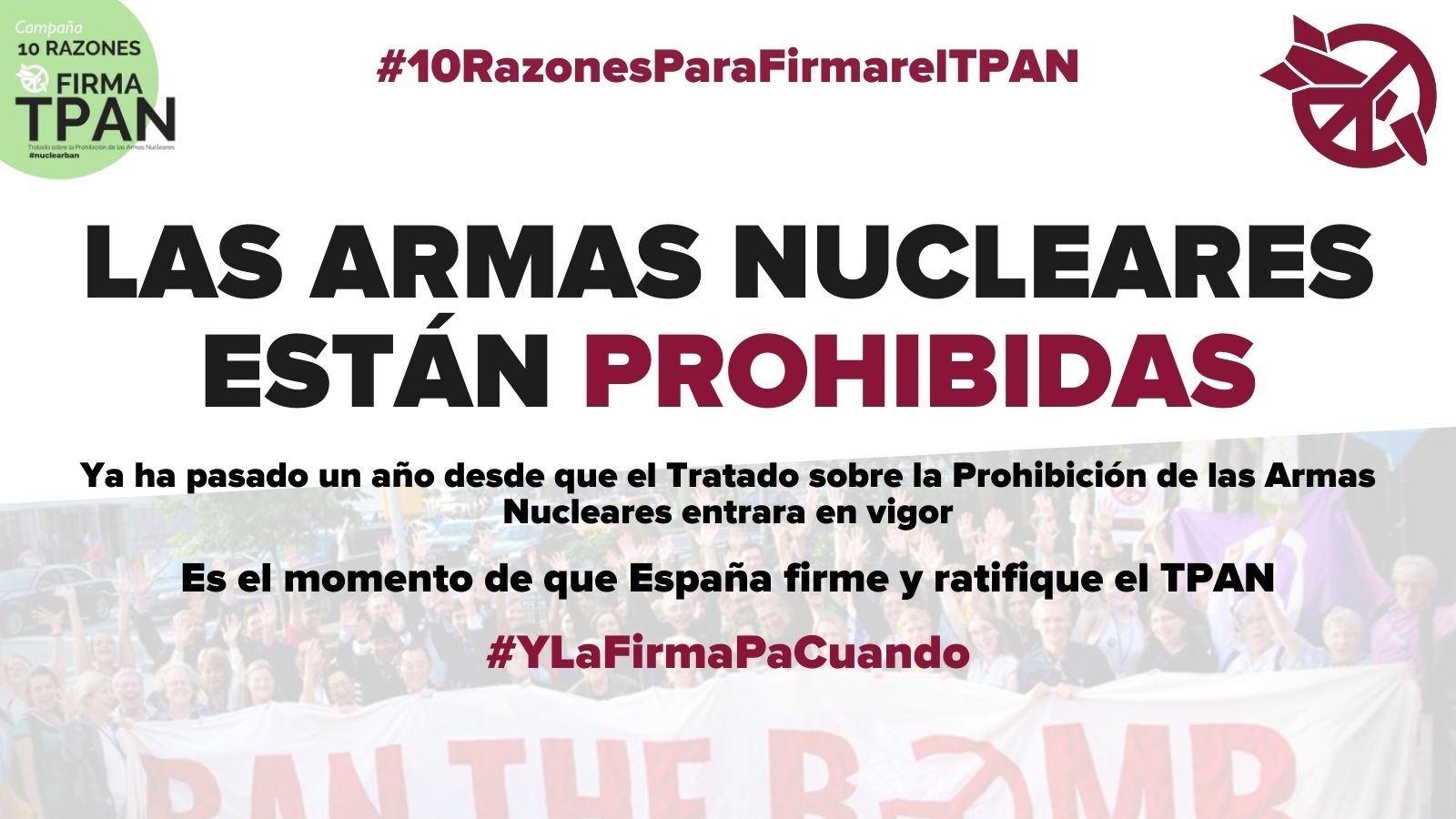 Petición de la Campaña #10RazonesFirmaTPAN al Gobierno de España